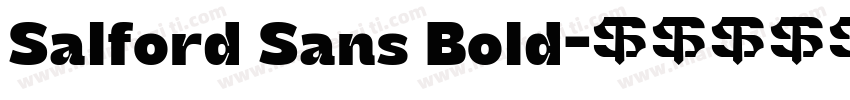 Salford Sans Bold字体转换